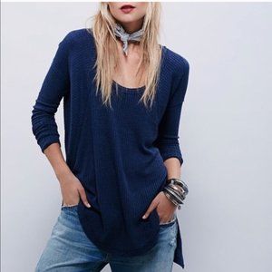 Free People | Navy Blue Ventura Drippy Thermal